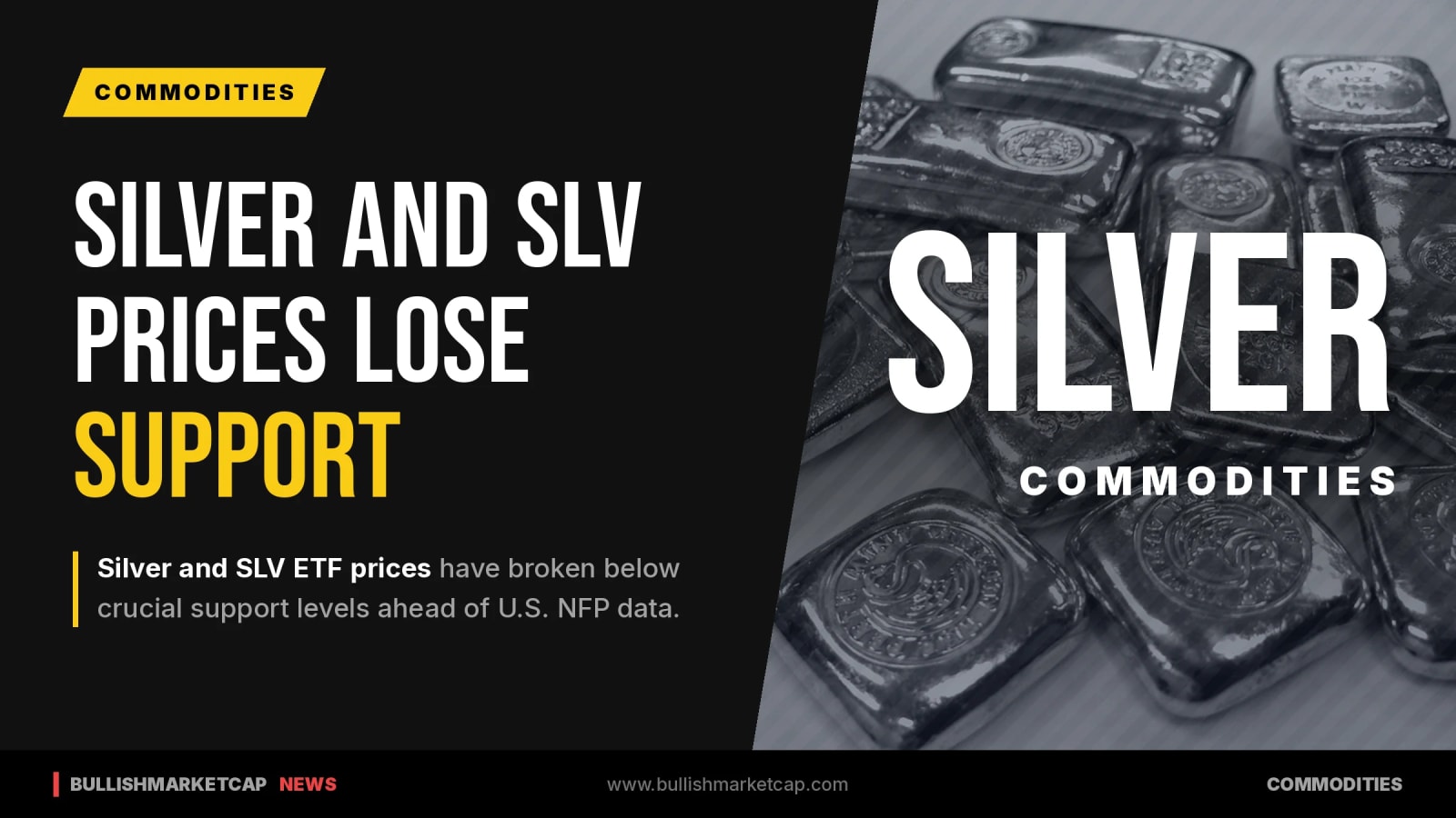 Silver And SLV ETF Prices Lose Crucial Market Support