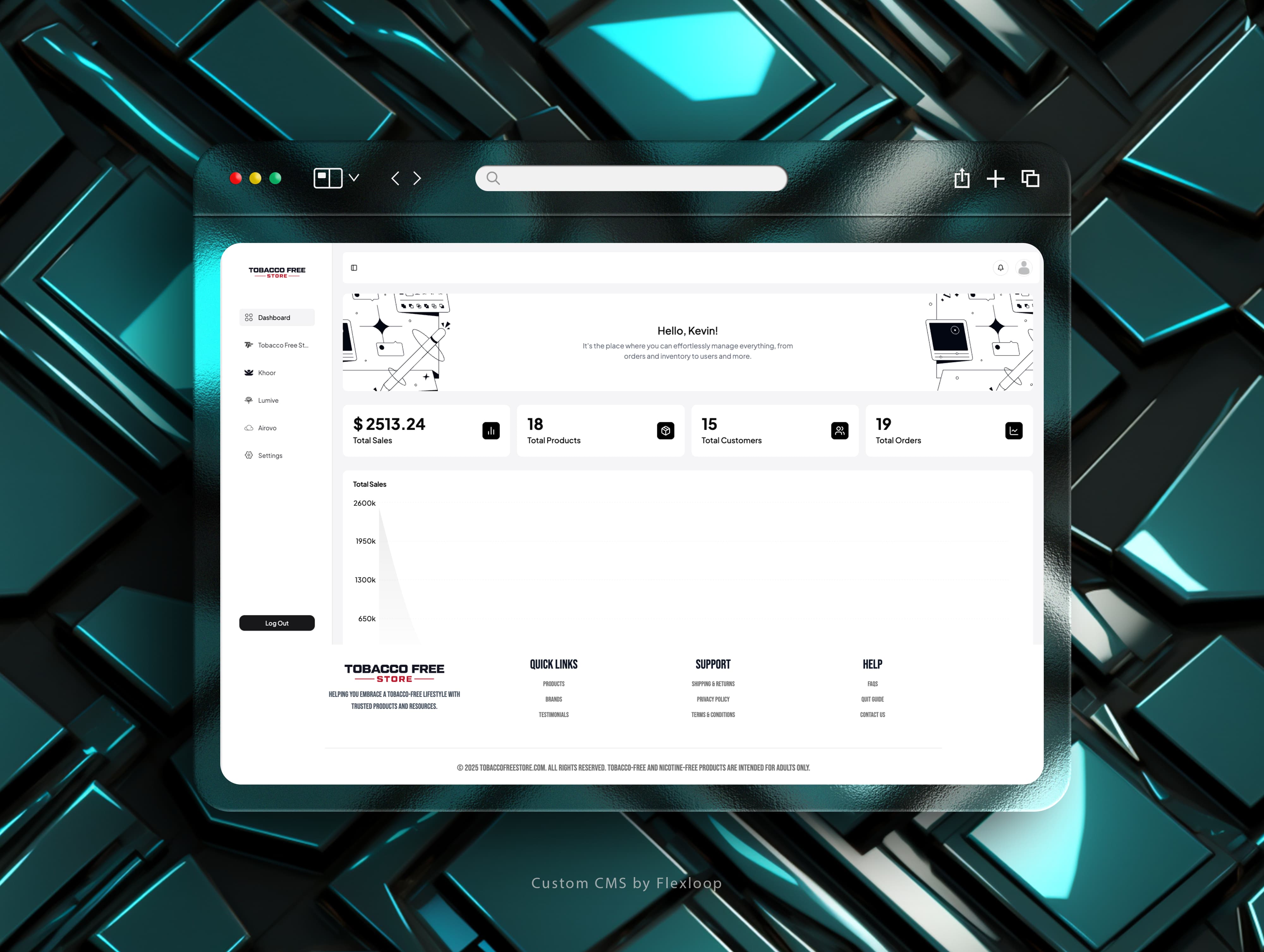 Custom CMS System project showcase