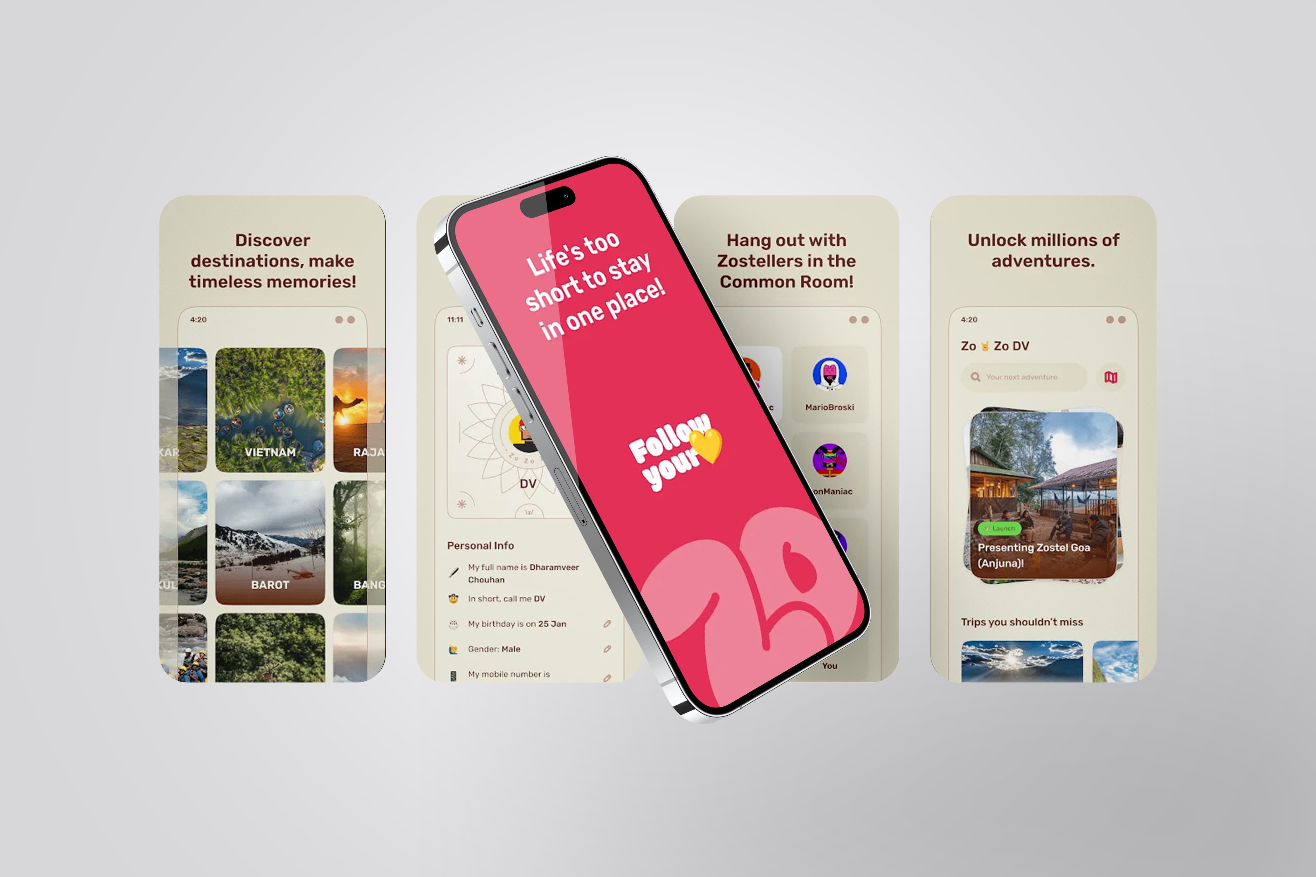 Zostel - Zo Trips project showcase