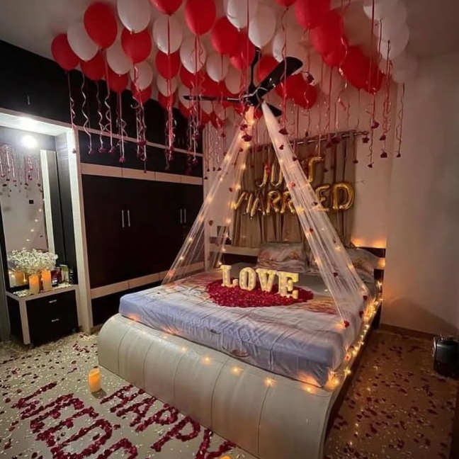 Just married decoration