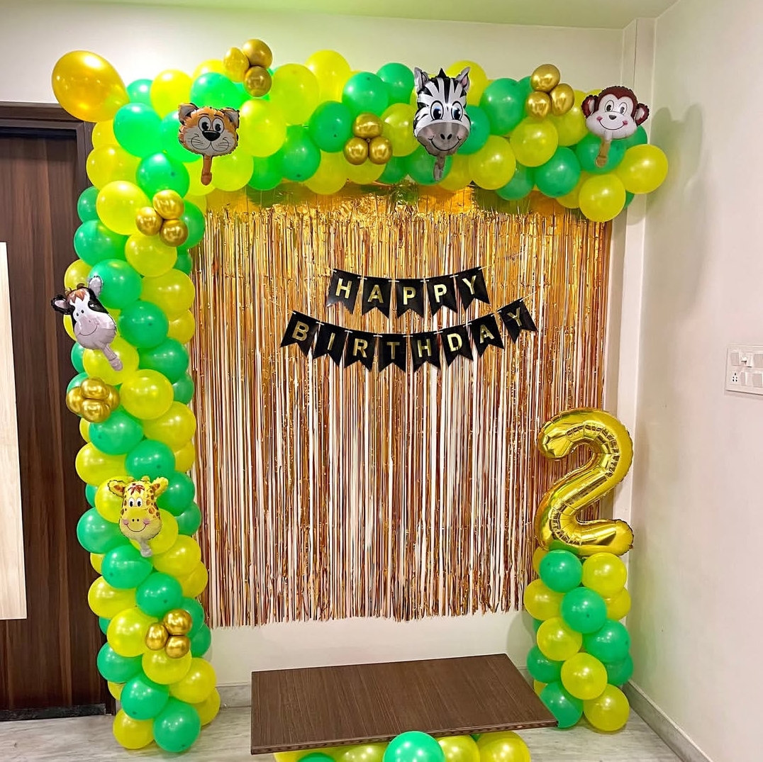 Jungle theme birthday decoration kid's 