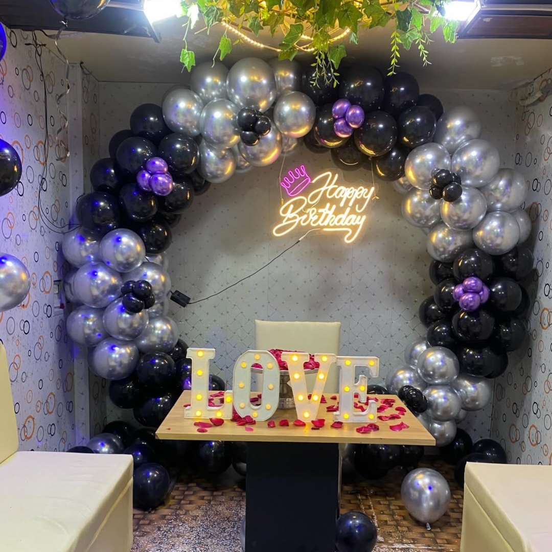 Birthday decoration for adults Ring setup 