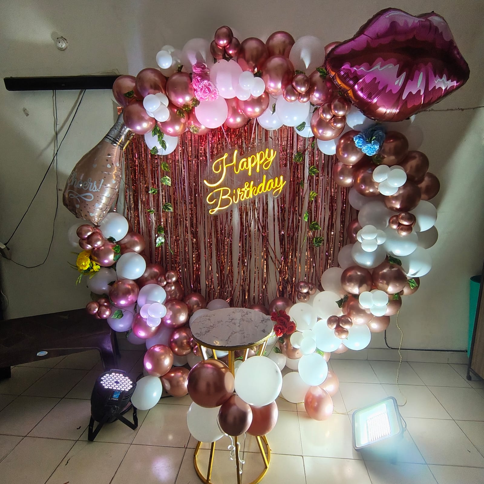 Birthday decoration for girls Ring setup 