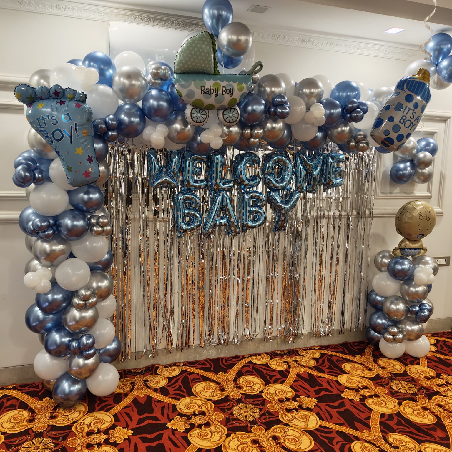 Welcome baby decoration for boy