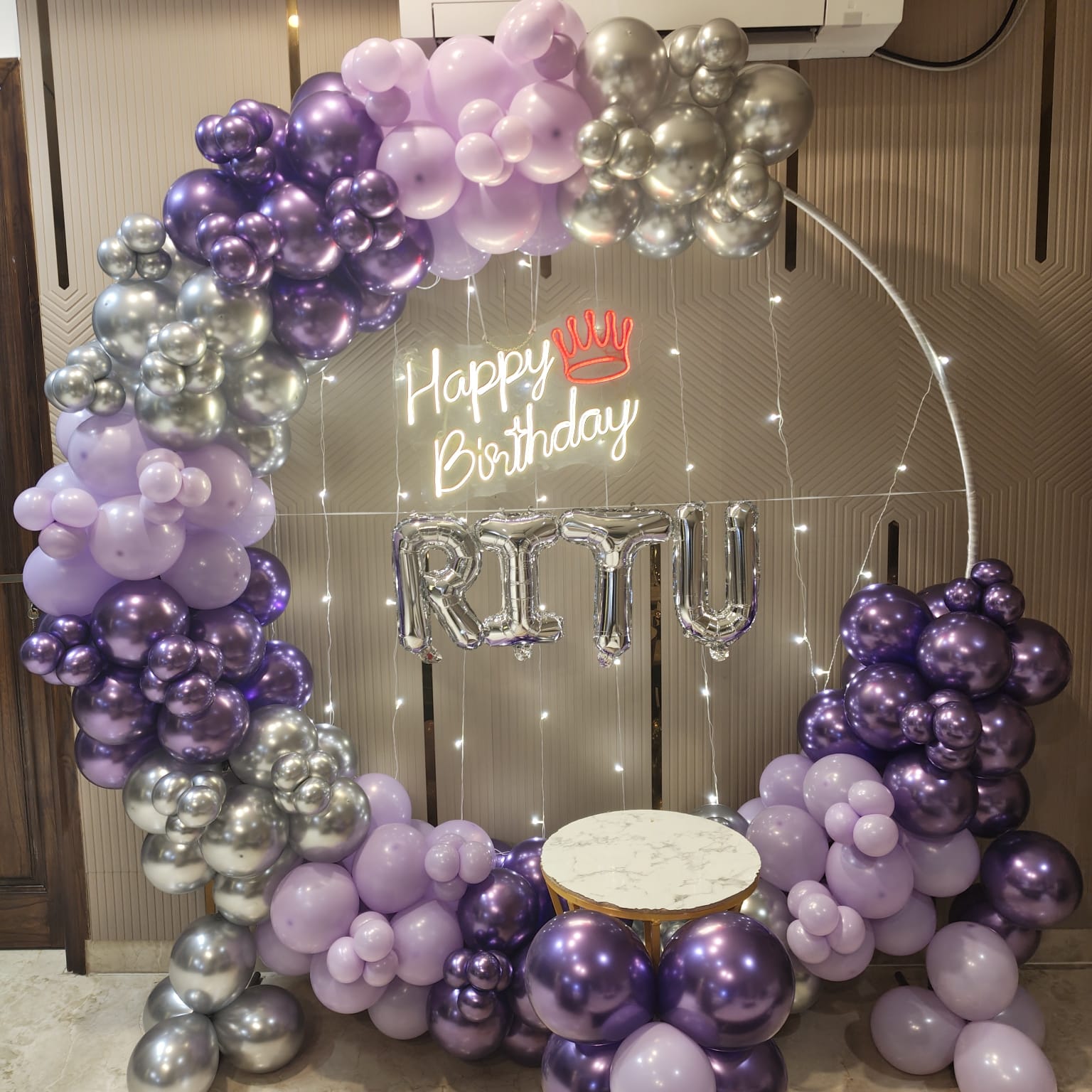 Birthday decoration Ring Satup 