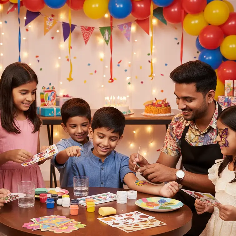 Tattoo Aartist for kid's birthday party 