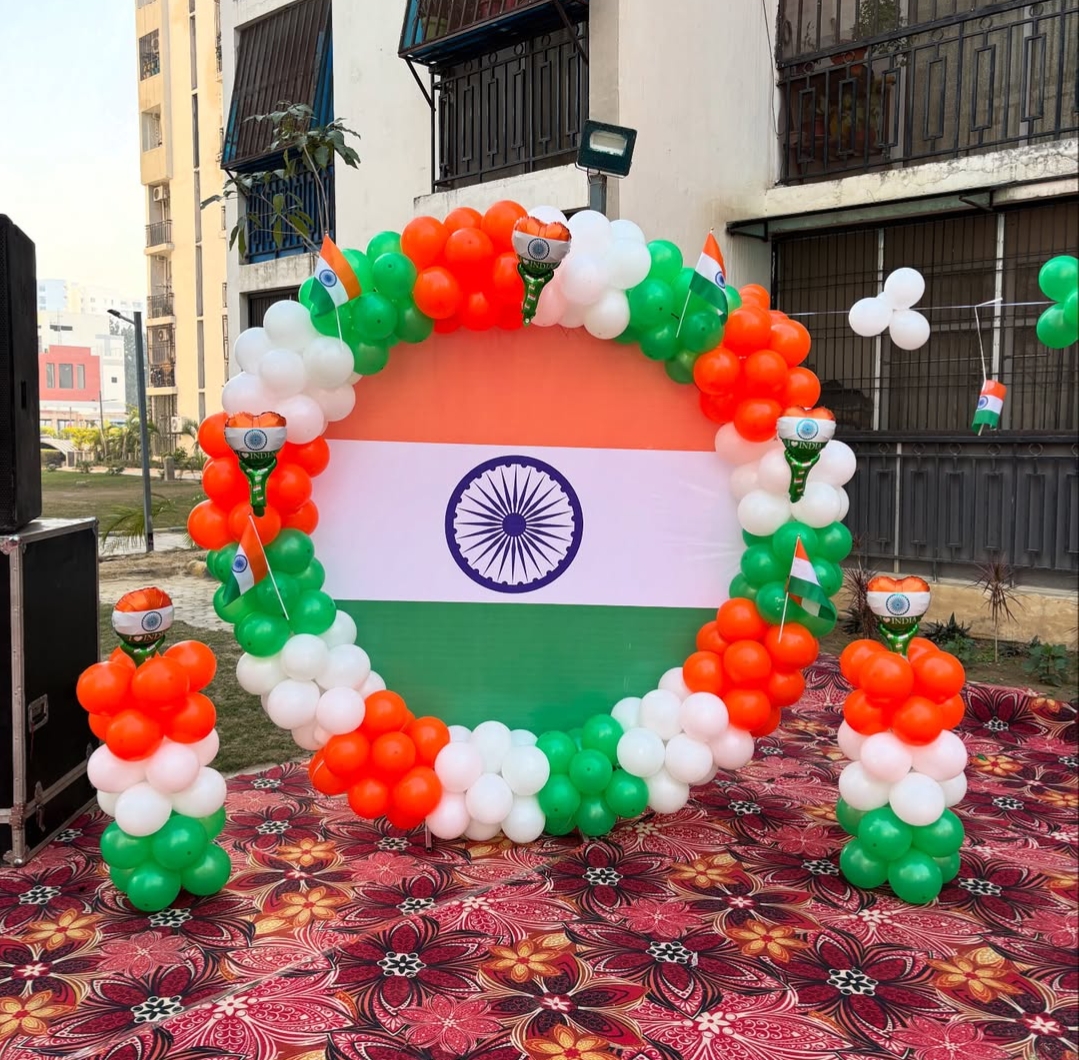 Independence decoration for backdrop