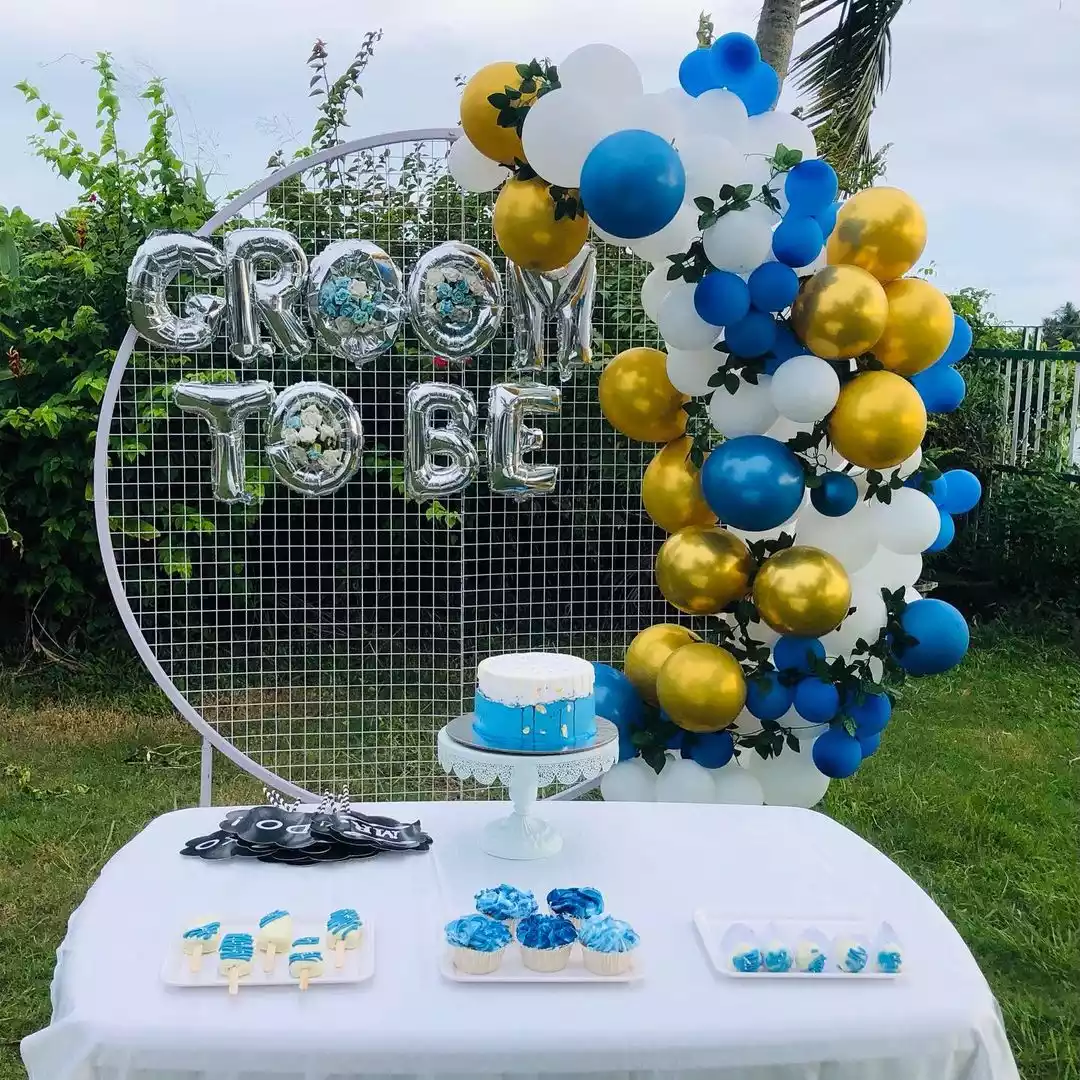 Groom to be decoration ring setup