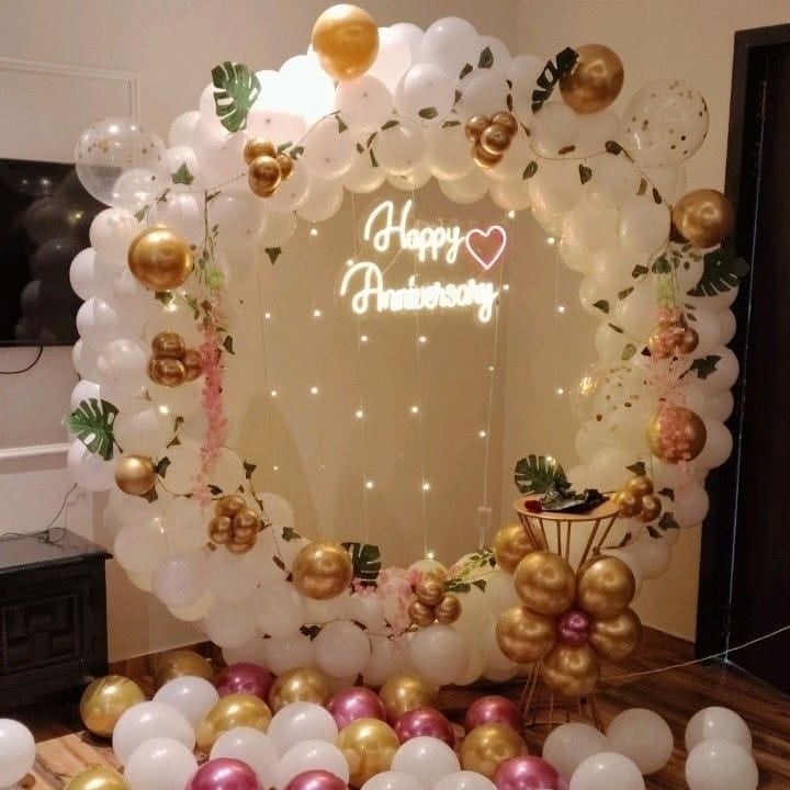 Anniversary Ring decoration for terrace 