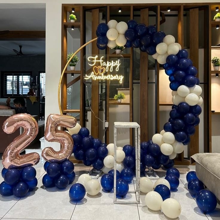 Anniversary decoration for banquet hall 