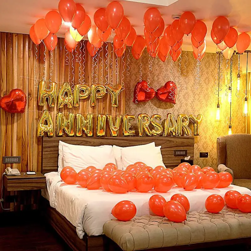 Anniversary Room decoration cute and elegant set up 