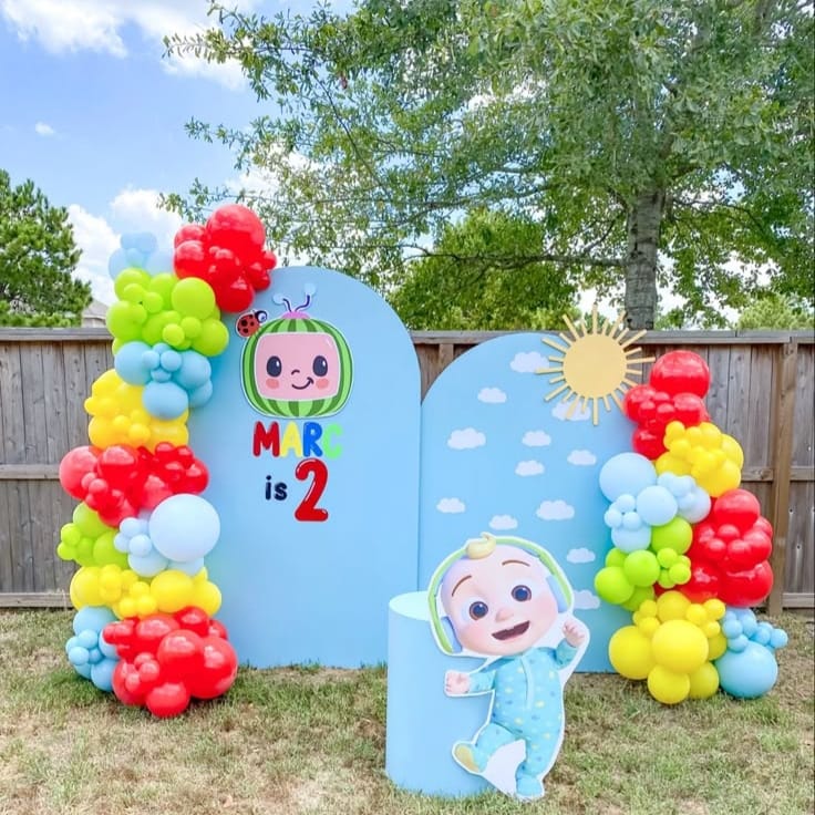 Kids birthday decoration setup 