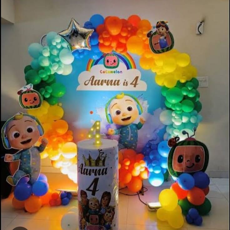 Cute and beautiful kids birthday decoration 