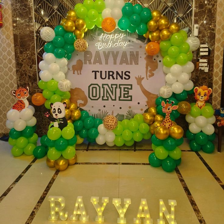 Kids birthday decoration theme for ring setup 