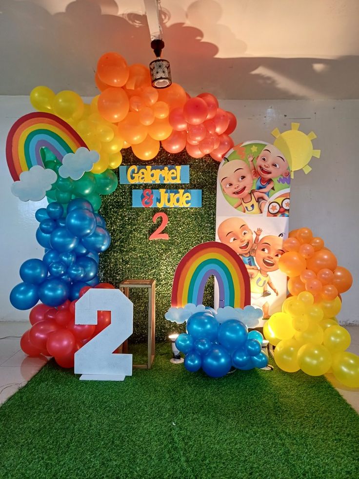 Kids Birthday decoration with backdrop 