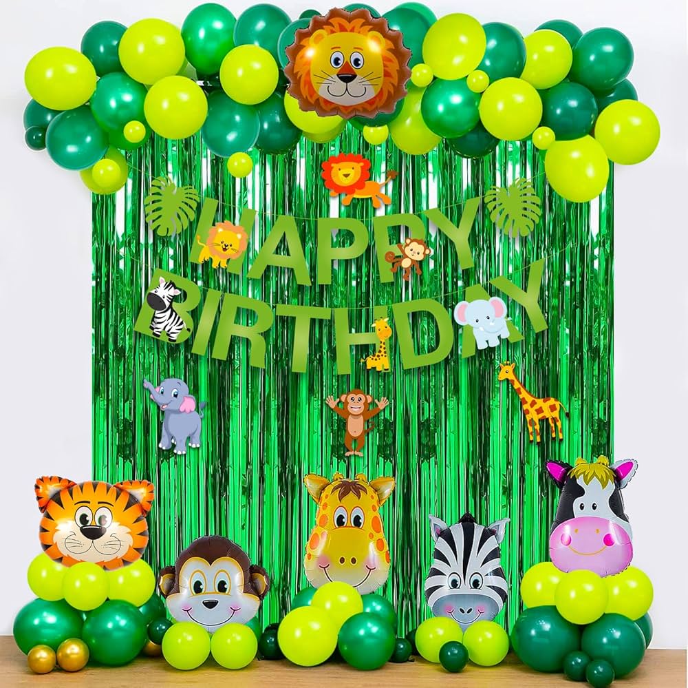 Jungle theme decoration for kids birthday 