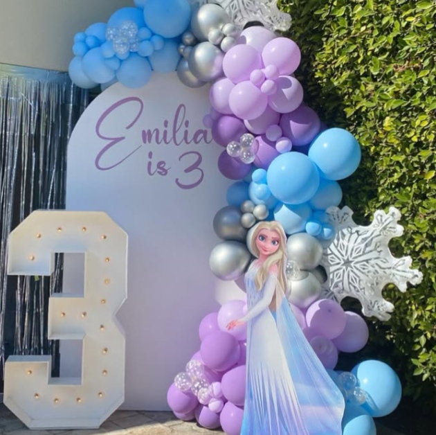 Frozen theme decoration for Girls child U shape Ring set up 