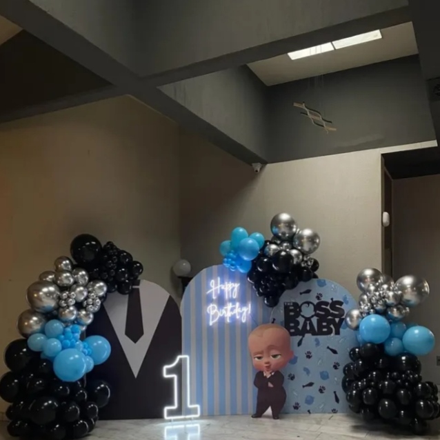 Baby Boss decoration for kids birthday party with backdrop 