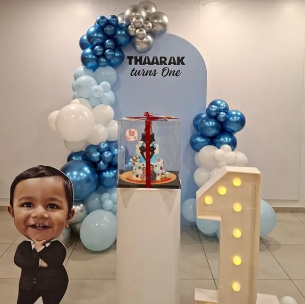 Baby Boss decoration for kids birthday party with customize baby photo 