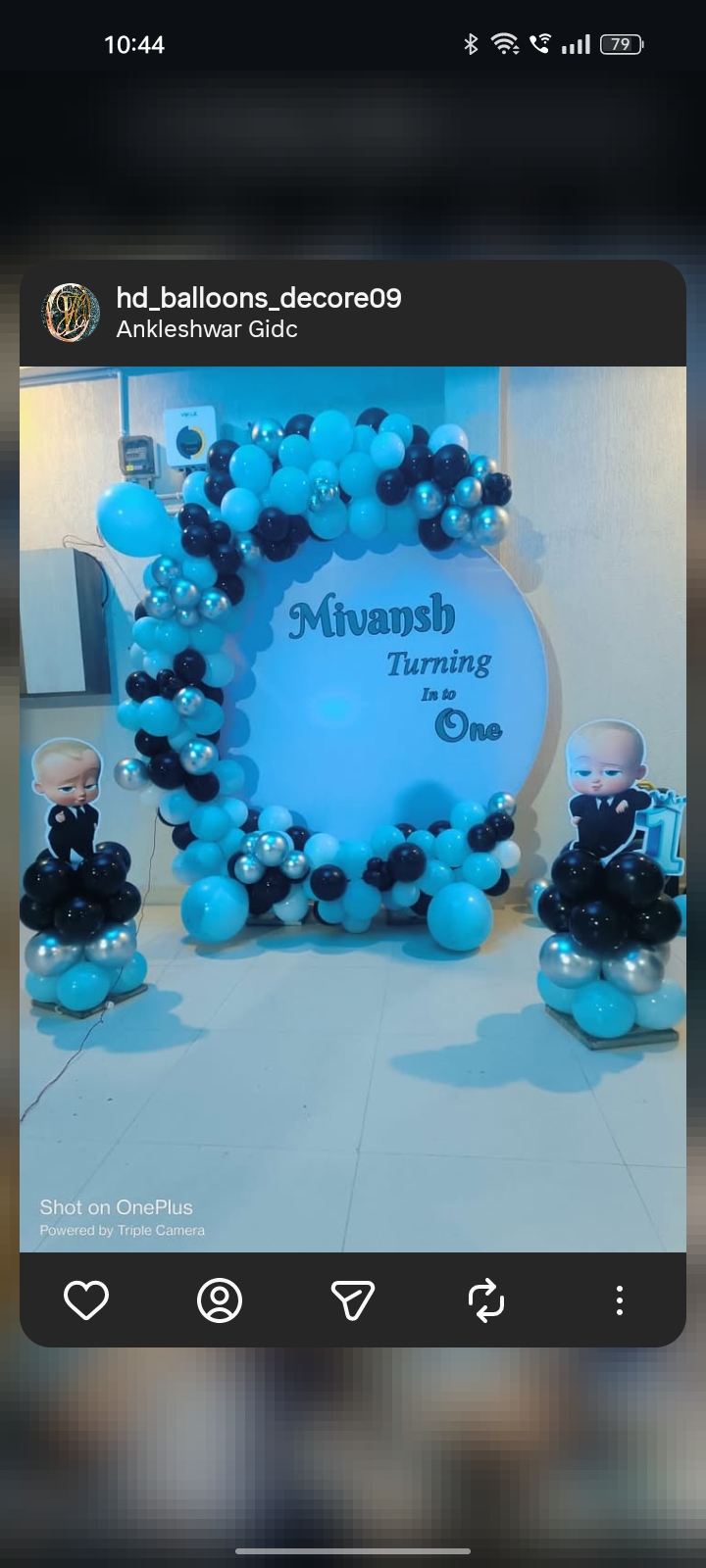Ring setup Baby Boss decoration for kids birthday party 