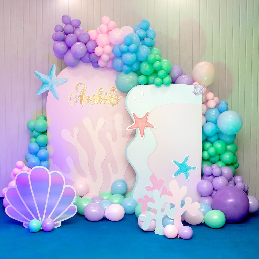 Mermaid theme decoration for kid's birthday party 