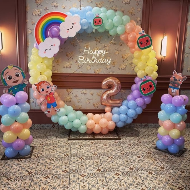 Cocomelon theme for kids birthday decoration 