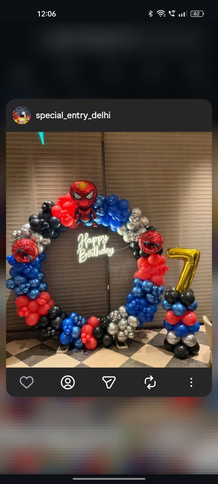 Spiderman theme decoration for kids birthday party 
