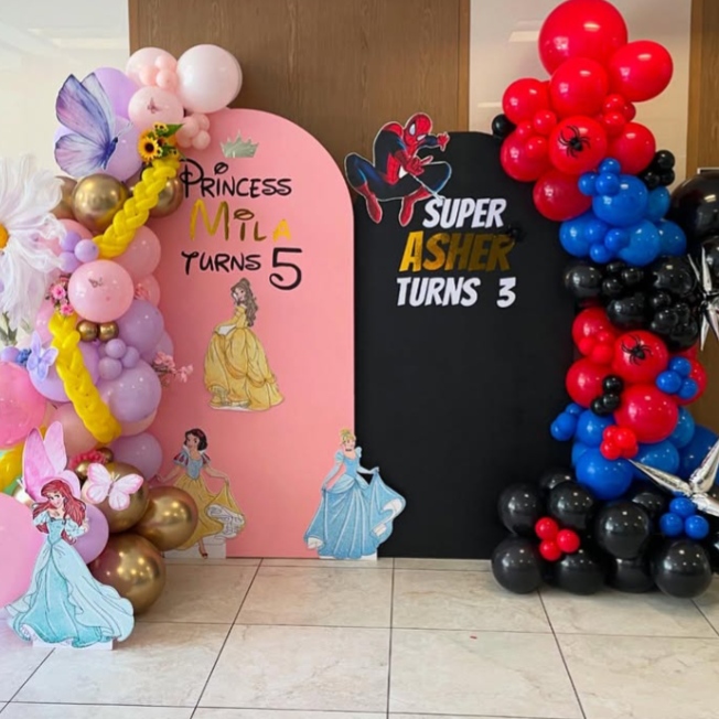 Spiderman theme decoration for kids birthday party (boy and girl both)