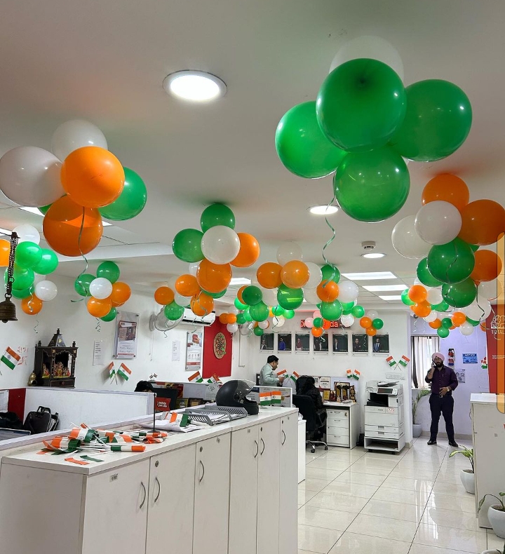 Independence decoration for balloons