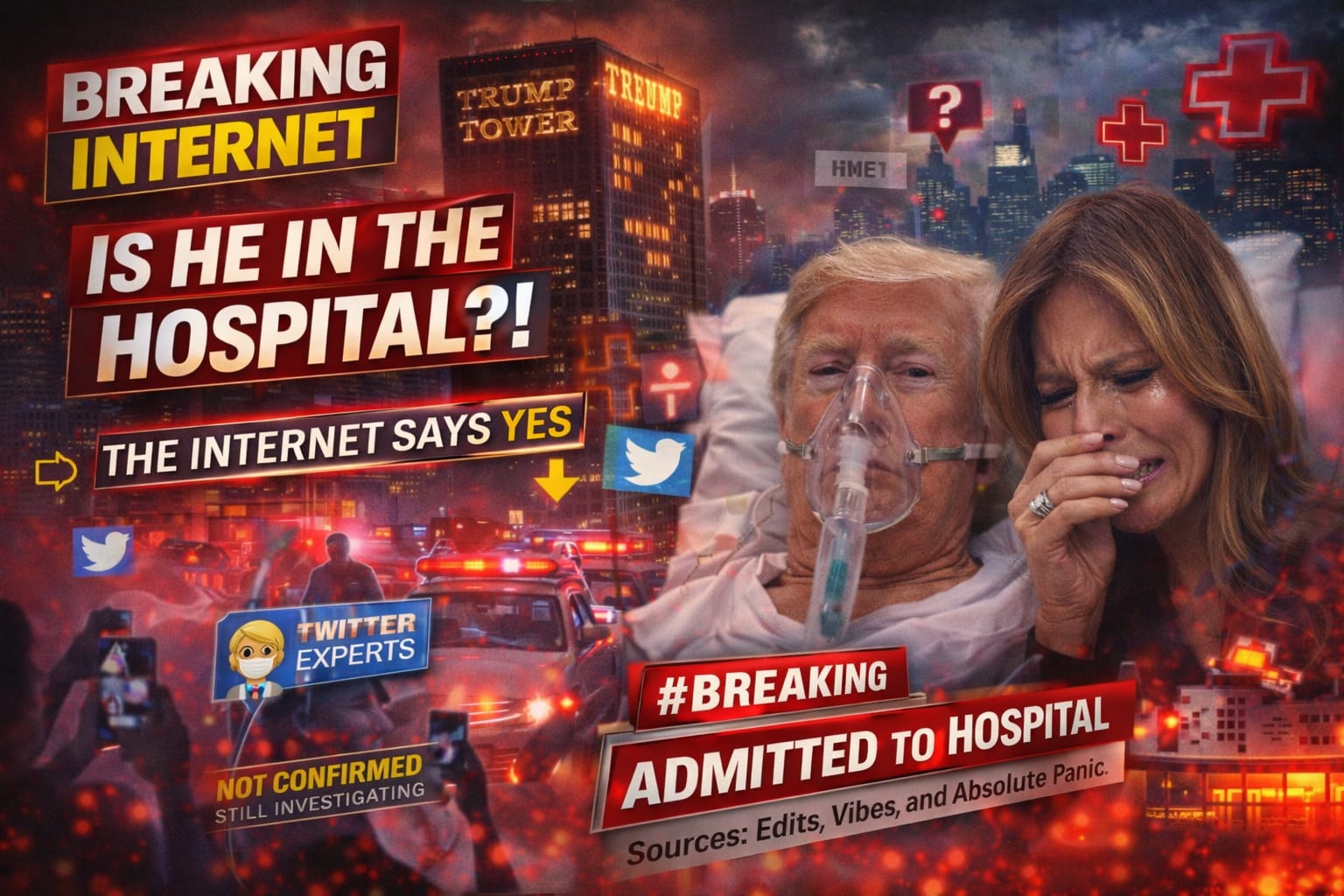 Internet chaos collage