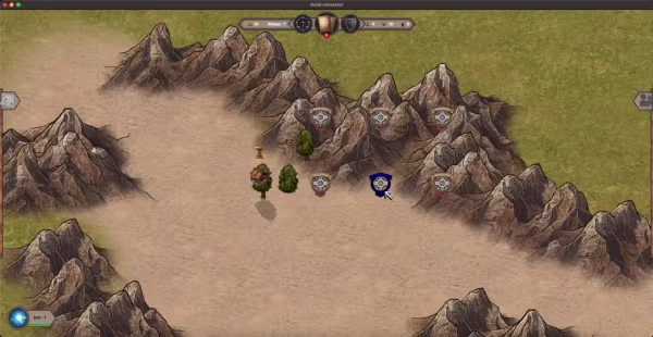 buttons in an isometric world