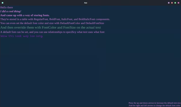 font storage