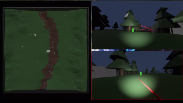 low poly multiplayer shooter