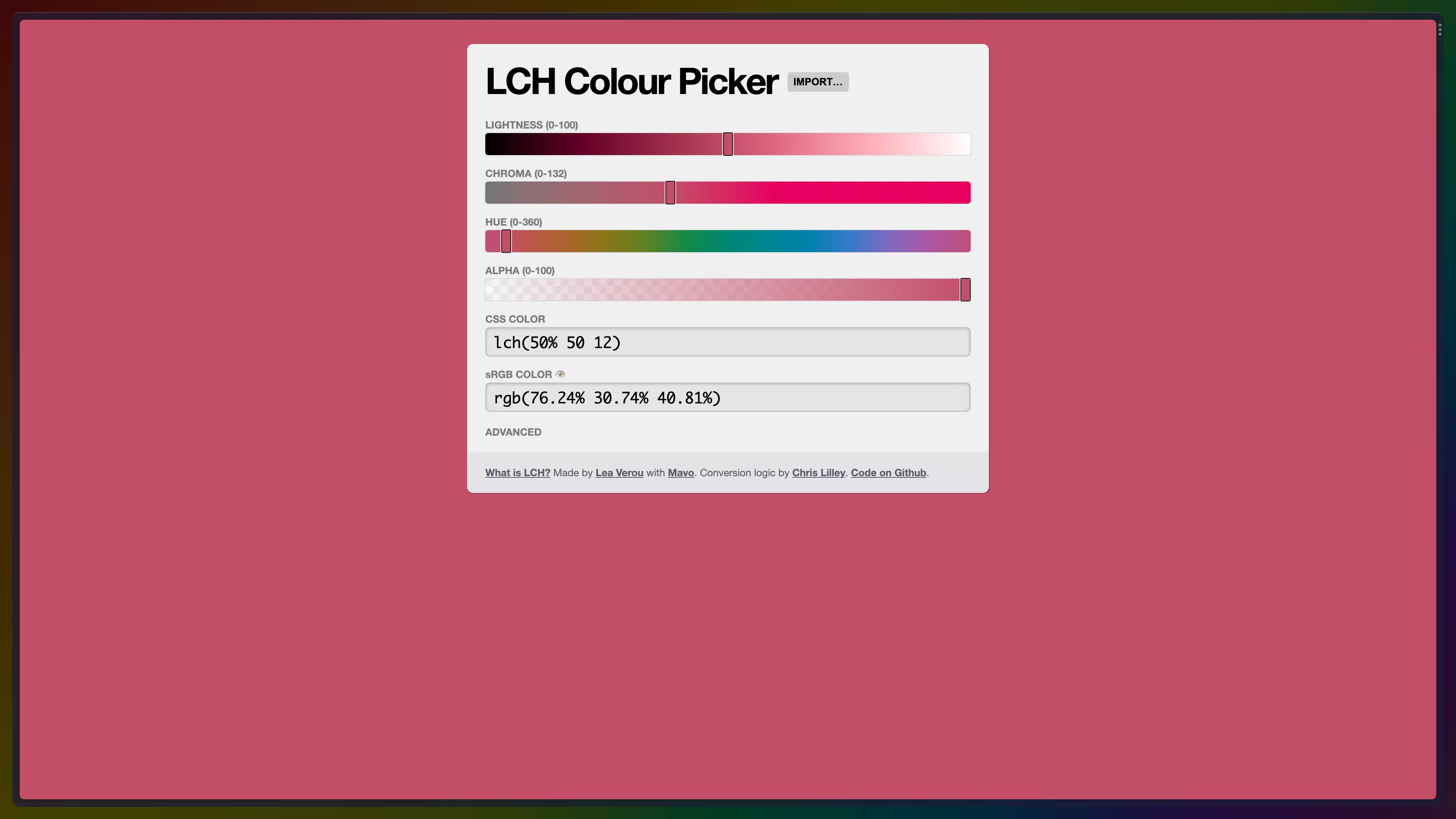 css.land lch color picker
