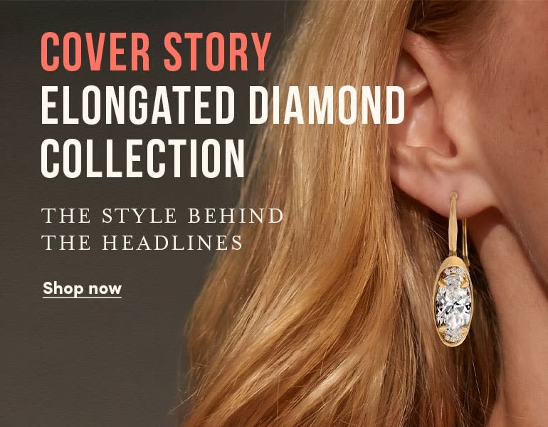 Cover story, elongated diamond collection the style behind the headlines
