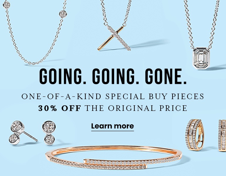 one-of-a-kind special buy pieces 30% off the original price