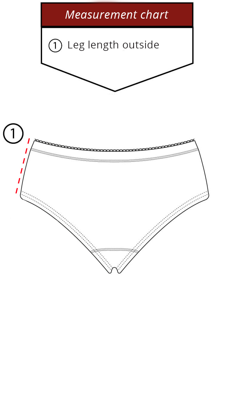 Women's basic midi briefs - White - Dilling