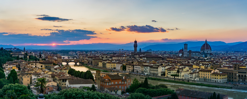 Sunset over Florence