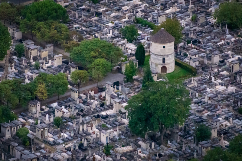 View of the cemetary from the top of the Montparnasse tower