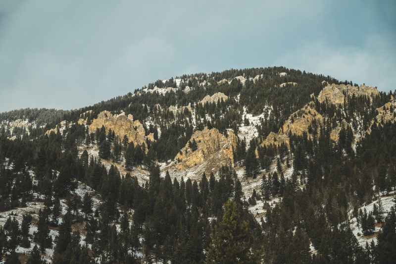 On the drive from Bozeman to Big Sky