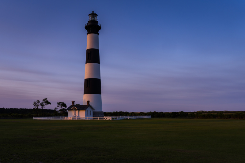 Bodie Island Lighthouse at sunset