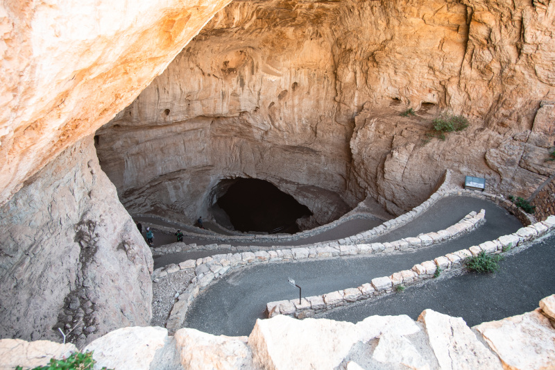 Descending into Carlsbad Caverns