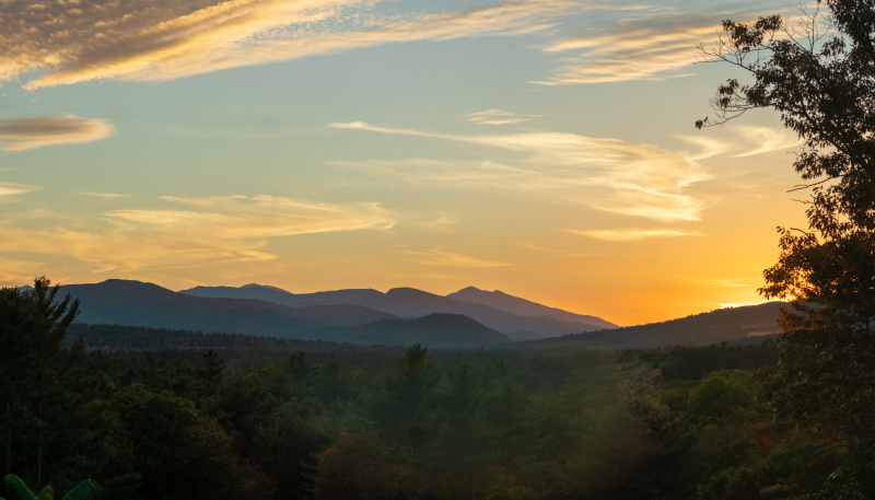 Sunset over the White Mountains Sunset over the White Mountains