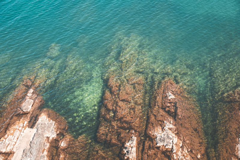 Where the rocks meet the sea Where the rocks meet the sea