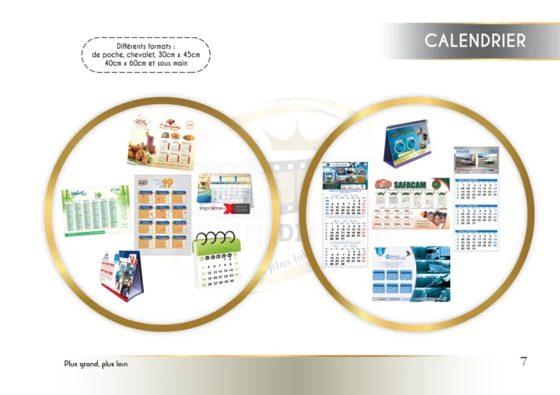 Calendrier personnalisé