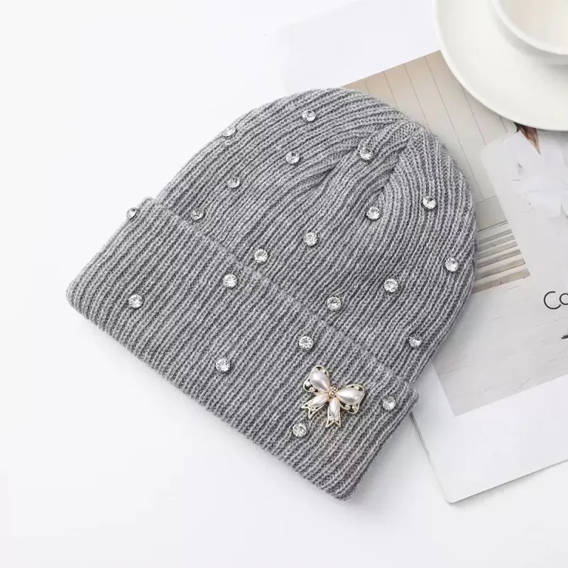 Bonnets en maille côtelé