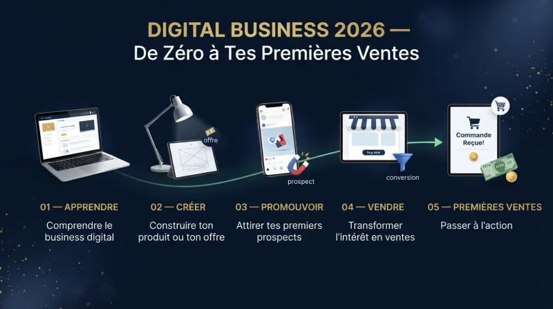 DIGITAL BUSINESS 2026 — De Zéro à Tes Premières Ventes 3