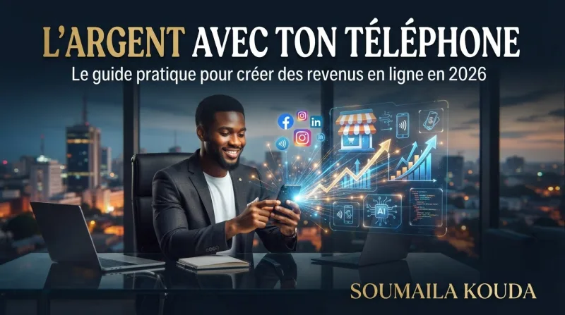 L’ARGENT AVEC TON TÉLÉPHONE — Guide Complet pour Créer des Revenus en Ligne en 2026 4
