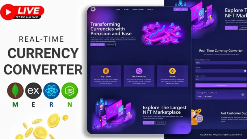 💱 Real-Time Currency Converter | Built with ReactJS & Nodejs