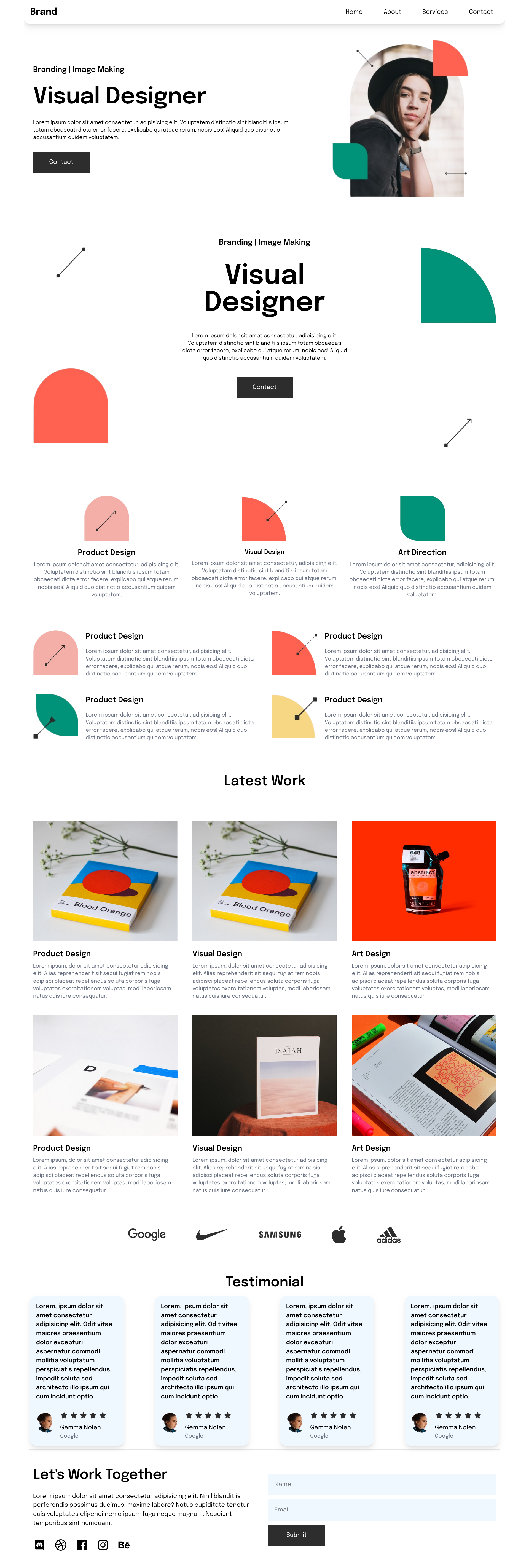 Modern Portfolio Website Reactjs | Taiwind CSS – Free & Premium ...